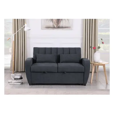 (GREY) Modern and Versatile Fabric Seater Guest SofaBed