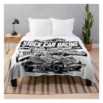 Fleece Throw Blanket BriSCA F1 Stock Cars Evolution to Mark Sargent for Sofa Couch Kids x Inches