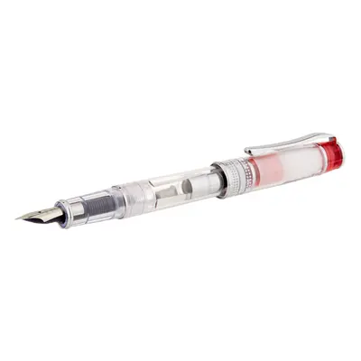 Pilot Prera Iro-Ai Calligraphy-Nib Fountain Pen Transparent Red Body