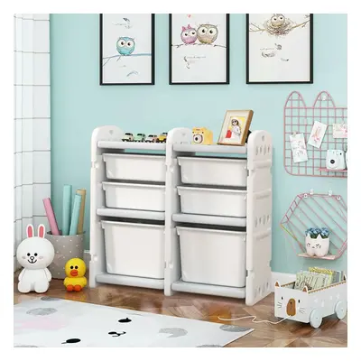 Plastic Kids Toys Storage Cabinet Books Organizer