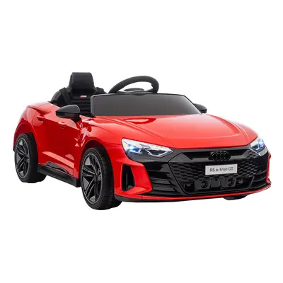 HOMCOM Audi RS e-tron GT Licensed 12V Kids Electric Ride on W/ Remote, Red