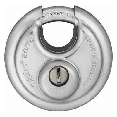 ABUS Diskus Padlock 26/70 - Weatherproof - with Drill and Pull-Protect