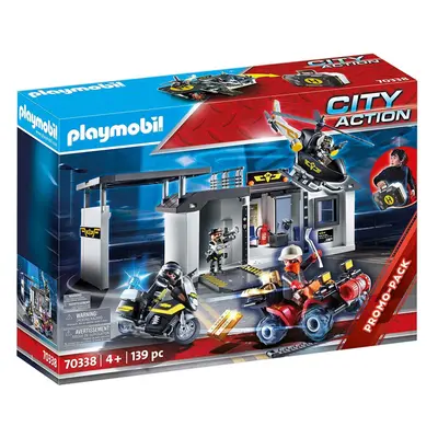 Playmobil City Action Take Along Tactical Unit Headquarters 139PC Playset