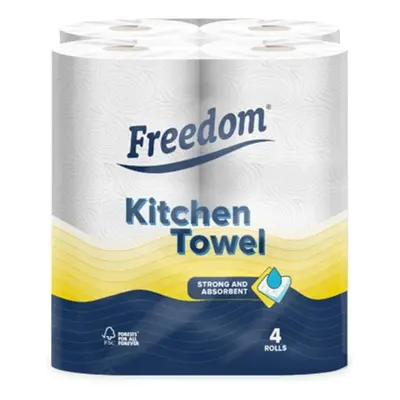 Freedom Brand Household Towel, Rolls, Twin Layered Strength Kitchen Rolls