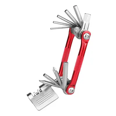 (Red) In Multi-Function Bicycle Repair Tool Allen Wrench Slotted/Phillips Screwdriver Chain Cutt