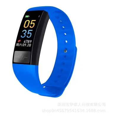 (Blue) ECG+PPG Blood Pressure Heart Rate Real-time Sport Data Record Smart Watch