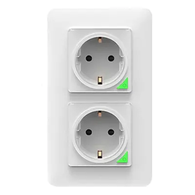 Dual WiFi Smart Light Wall Switch Socket Outlet DE EU Tuya Wireless Remote Control Work with Ale