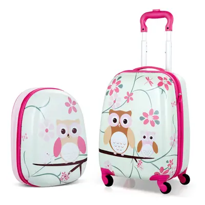 2Pcs 12" 16" Kids Suitcase Backpack ABS Luggage Set Lightweight