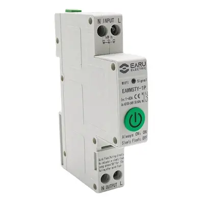 (1P) Smart Circuit Breaker WIFI Smart Energy Meter Din Rail Power Consumption kWh Meter Timer Sw