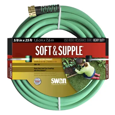 Swan Products SNSS58025 Soft & Supple Easy Coil Water Hose with Crush