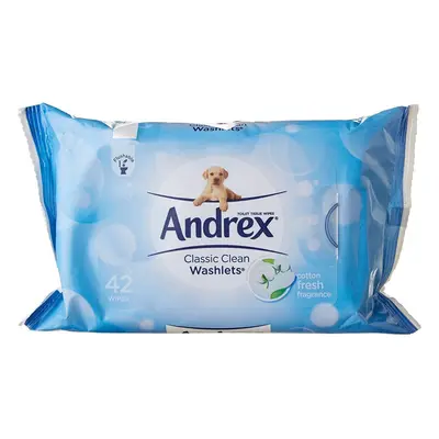 Andrex Washlets Flushable Toilet Tissue Wipes Packs X wipes( wipes)