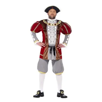 Smiffy's Adult Men's Henry Viii Deluxe Costume, Jacket And Trousers, Tales Of