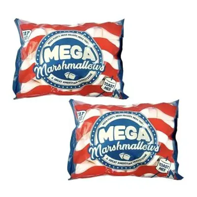 Mega Marshmallow Packs - Extra Tasty, Extra Fluffy, Extra Large Fat Free Smores Roasting Mega Ma