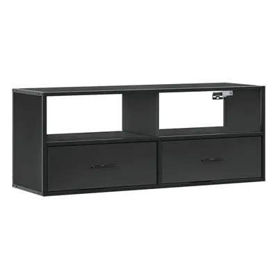 (black, x x 39.5 cm) vidaXL TV Cabinet TV Stand Media Cabinet TV Unit Engineered Wood and Metal