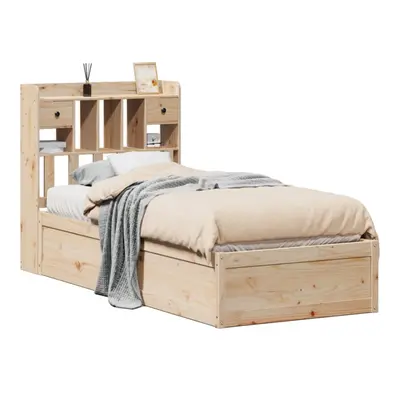 (natural, x cm) vidaXL Bed Frame without Mattress Solid Wood Pine