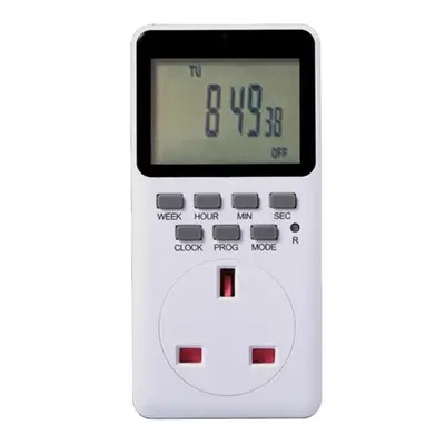 (UK Plug) EU Plug Outlet Electric Digital Socket Timer Plug 220V Time Control Countdown Socket T