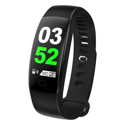 (Black) 0.96" Color Screen Waterproof Smart Bracelet Pedometer Sleep Monitor Fitness Watch Mi Ba