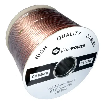 kenable High Performance Extra Flexible OFC Strand Speaker Cable Reel 100m