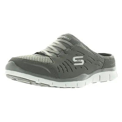 Skechers Sport Women's No Limits Grey Slip-On Mule Sneaker 8.5 US