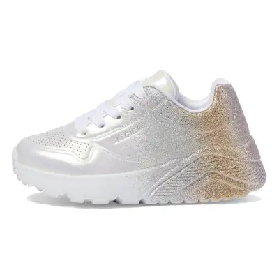 Skechers Kids Girls Uno Lite Sneaker White/Multi 3.5 Big Kid