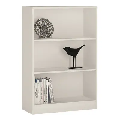 4 You Medium Wide Bookcase In Pearl White