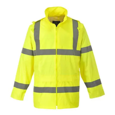 (S, Yellow) Portwest Unisex Adult Hi-Vis Waterproof Jacket