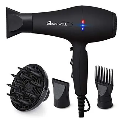 Basuwell Hair Dryer Professional 2100W Salon Hairdryer Ionic Far Infrared Speed Heat Cool Shot S