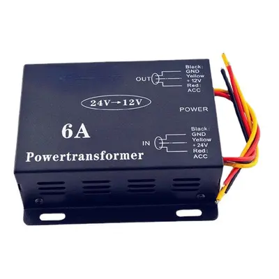 (6A) Vehicle Car DC 24V to 12V 6A 10A 15A 20A 30A Power Supply Transformer Converter