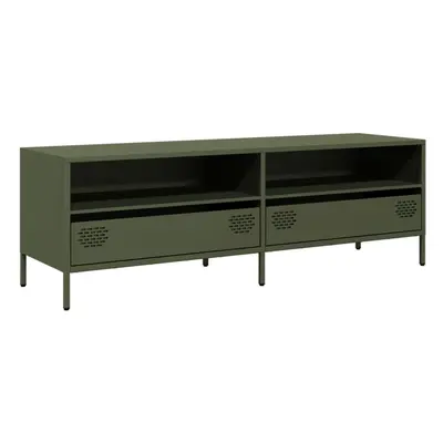 (olive green, x x 43.5 cm) vidaXL TV Cabinet TV Stand TV Unit Media Hifi Cabinet Cold-rolled Ste