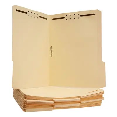 Amazon Basics Manila File Folders with Fasteners Letter Size 50-Pack Beige