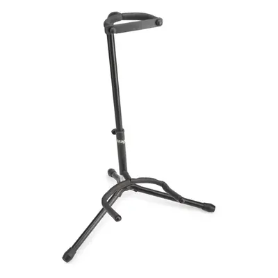 Stagg Tripod-Style Tubular Guitar Stand with Security Strap (Black)