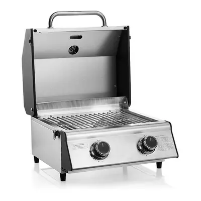 CosmoGrill Compact Stainless Steel Burner Gas BBQ For Terraces Camping