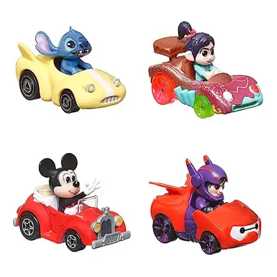 RacerVerse, Set of Die-Cast Disney Toy Cars Optimized for Hot Wheels Track with Popular Disney C