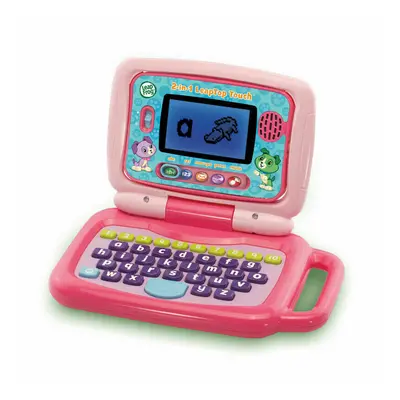 Leap Frog 2-in-1 LeapTop Touch Laptop pink?Learn Number, letters & Animal Facts