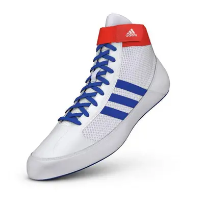 Adidas HVC Wrestling Shoe White/Blue/Red 4.5 US Unisex Little Kid