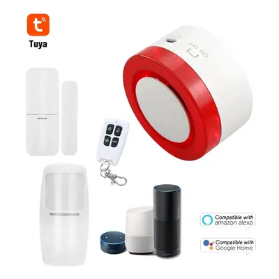 Wireless WIFI Gateway Host & Siren in Wifi Smart Security Alarm System Door Sensor PIR Motion Se