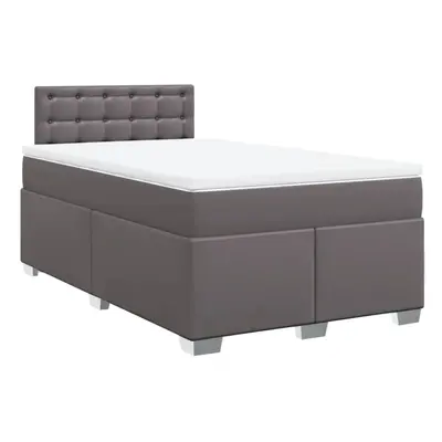 (grey, x cm) vidaXL Box Spring Bed with Mattress Bedroom Bed Frame Bed Base Faux Leather