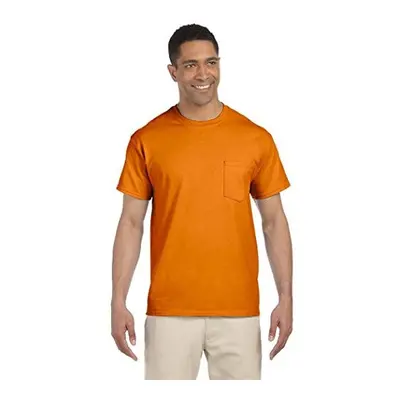 gildan Mens DryBlend Workwear T-Shirts with Pocket 2-Pack Safety Ora