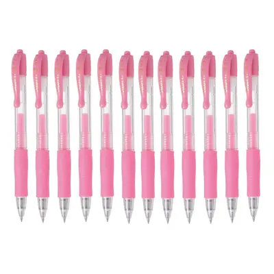 Pilot G2 Retractable Pastel Gel Ink Rollerball Pens Fine Point 0.7mm Pink Count