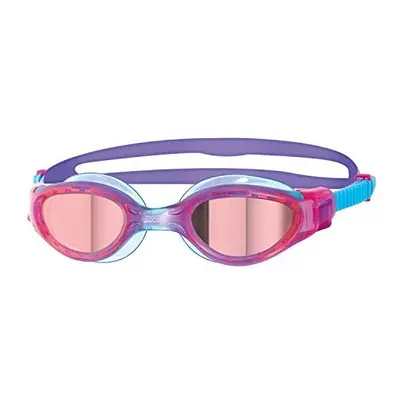 Zoggs Unisex-Youth Phantom Elite Mirror Swimming Goggle,Pink/Purple/Mirror,s (6-14 Years)