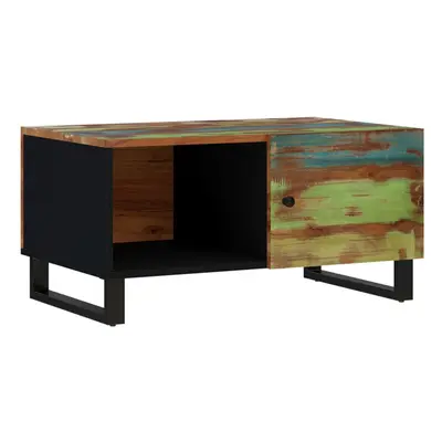 (multicolour) vidaXL Coffee Table Solid Wood Reclaimed and Engineered Wood Accent End Table