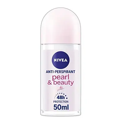 NIVEA Pearl & Beauty Anti-Perspirant Deodorant Roll-On (50 ml, Pack of 6), Fresh Fragrance Deodo