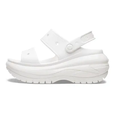 Crocs Unisex Classic Mega Crush Platform Sandals Wedge White Numeric