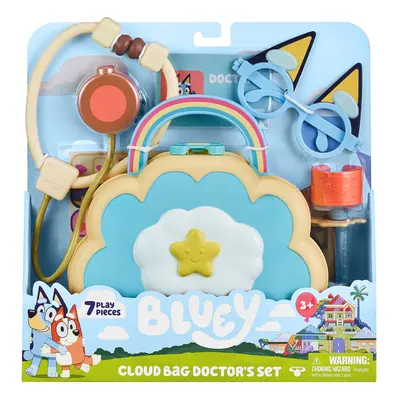 Bluey Cloud Bag Doctor Check Up Set Toy Playset with Play Pieces