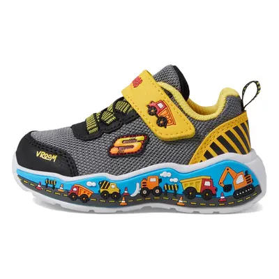 Skechers Kids Boy's Play Scene Sneaker Black/Yellow Toddler