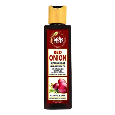 The Indie Earth Red Onion Anti Hair Loss & Hair Growth Oil 200Ml