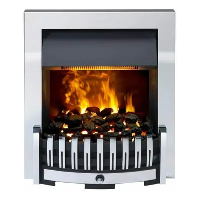 DIMPLEX Danville CHROME Optimyst Inset Electric Fire 2KW HEATER REMOTE MODERN