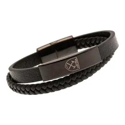 West Ham United FC Leather Crest Bracelet