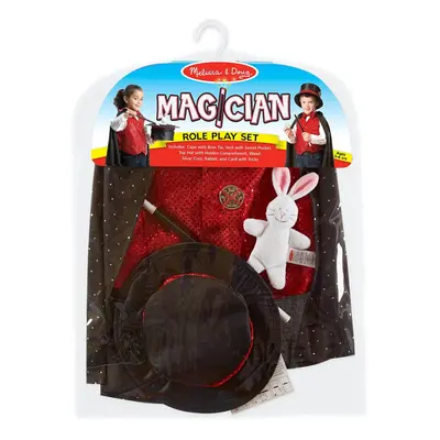 Melissa & Doug Magician Role Play Costume - Set - Dress Up - Kids Ages Years