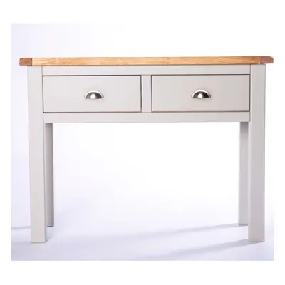 Console Table Drawer Light Grey Hallway Furniture Storage Organiser Wood Unit